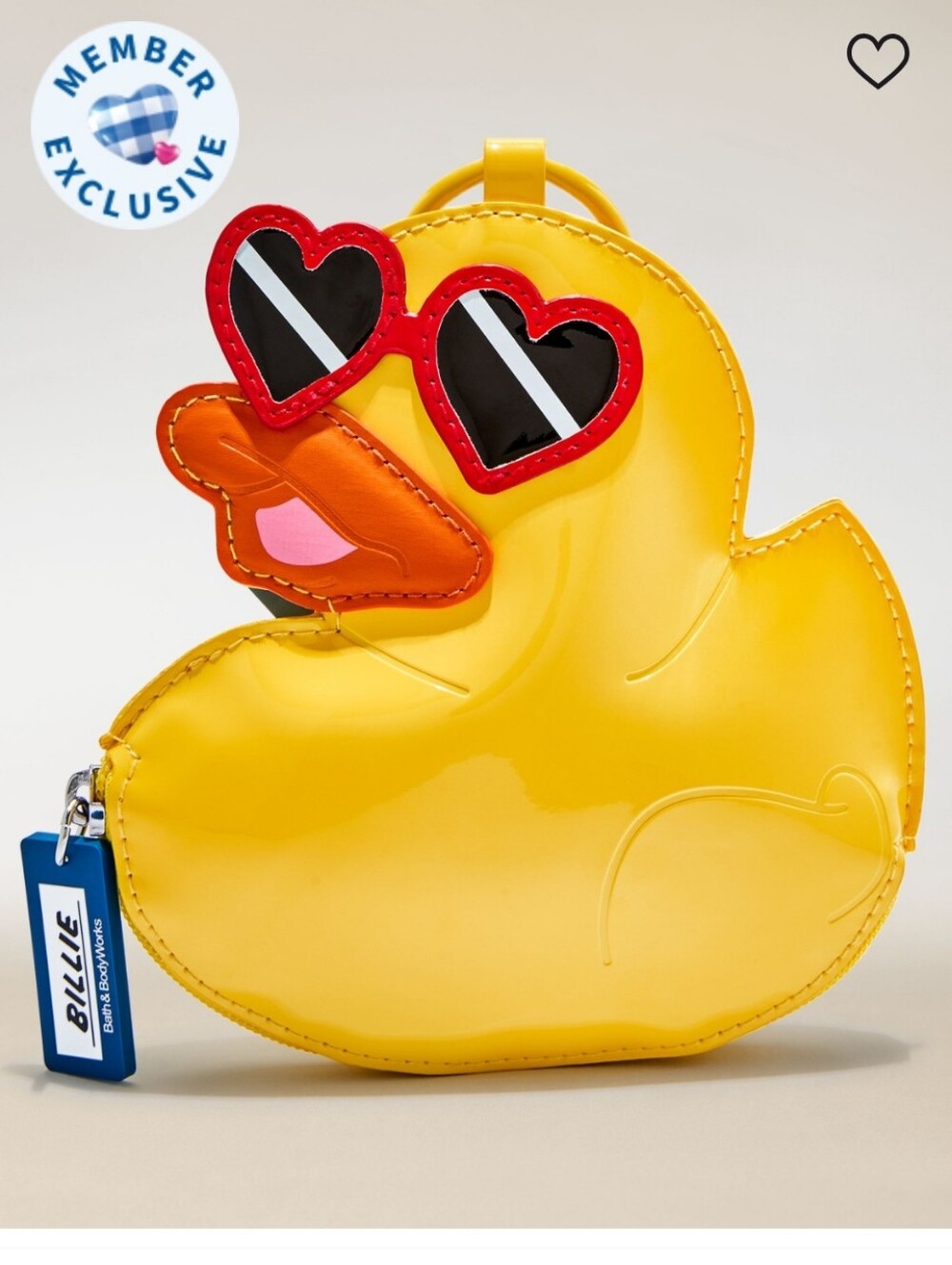 Billie The Duck Packable Bag Blue Gingham Member Exclusive '26 BATH & BODY WORKS - Picture 8 of 12